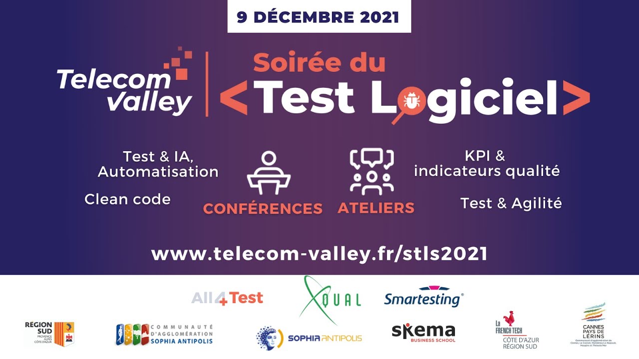 Soirée du Test Logiciel 2021 - Programme & présentation des sponsors