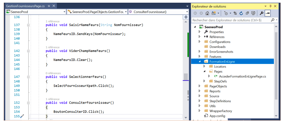 Automatiser tests C# BDD Spekflow