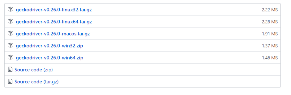 Telecharger Gheckodriver Exécution de test avec Firefox