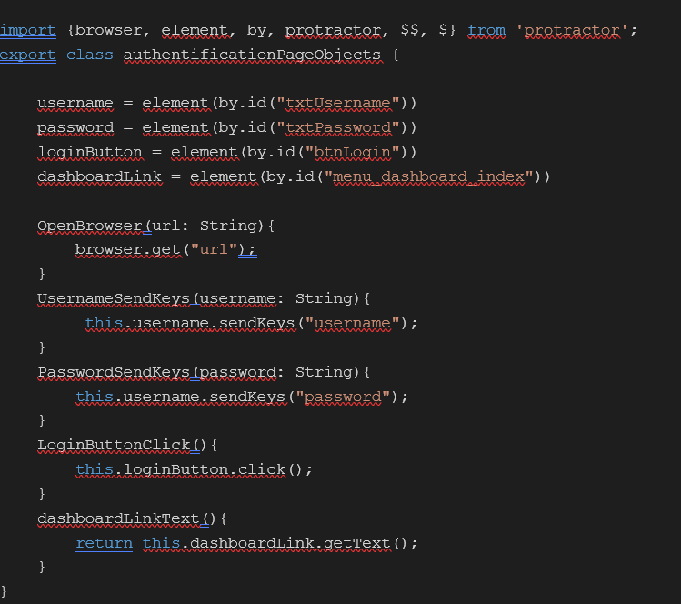 objets-de-page Cucumber TypeScript