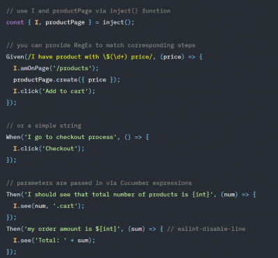 Step-definitions Step-definitions Automatisation tests avec JS
