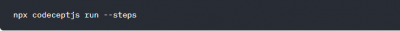 npx run steps npx