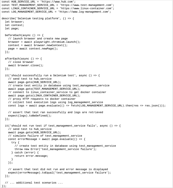 Pouvons-nous faire cela pour chaque microservice ? ChatGPT test logiciel 