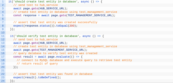 Vérifier la création de l'entité de test dans la base de données ChatGPT test logiciel 