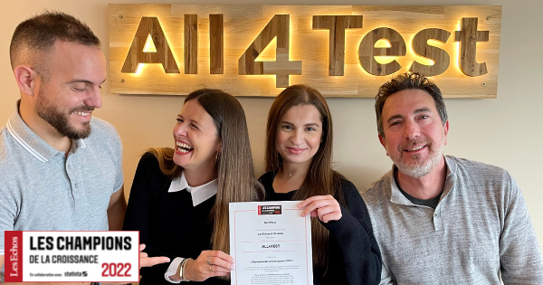 All4Test : champion de la croissance 2021 et 2022